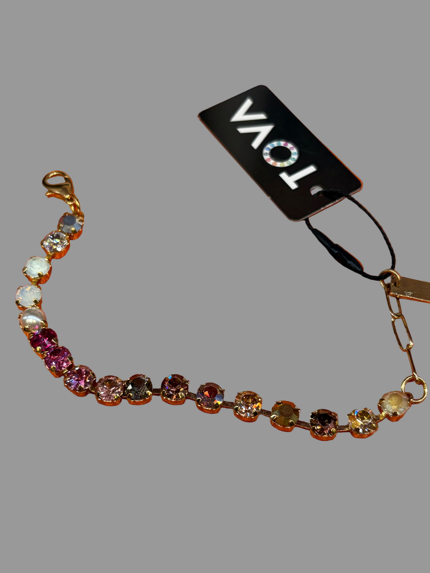 TOVA Sarina Bracelet- Custom Pink to Pearl