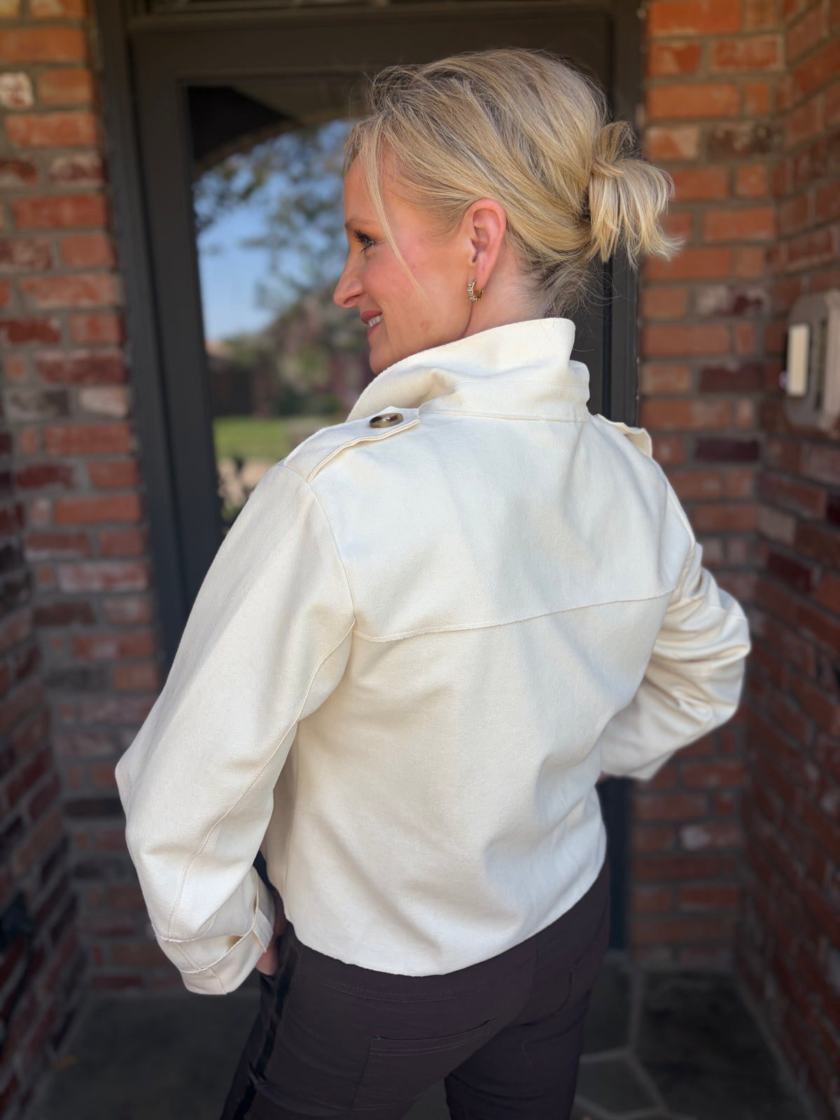Aspen Suede Cream Jacket
