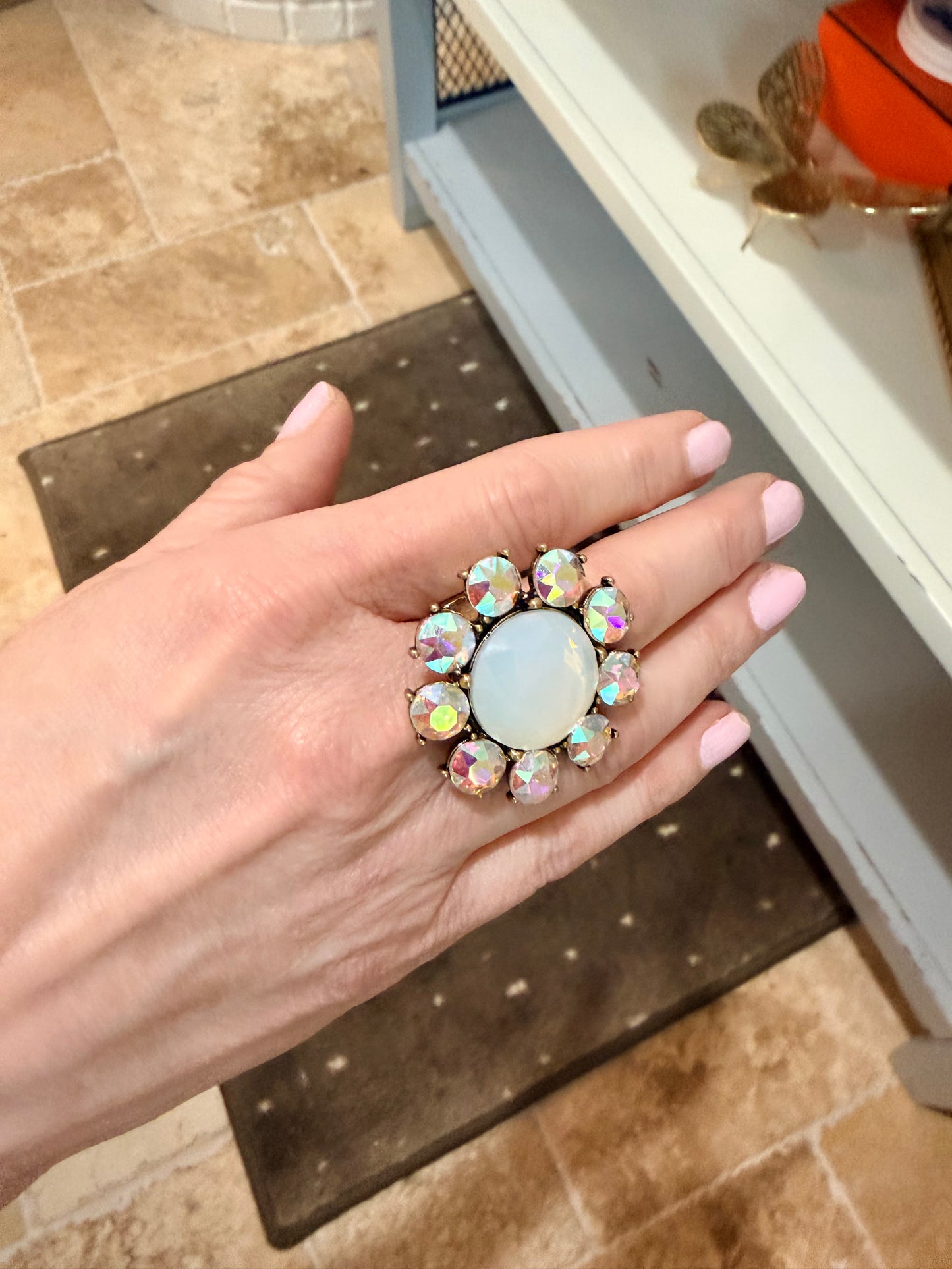 Opal Bloom Statement Ring