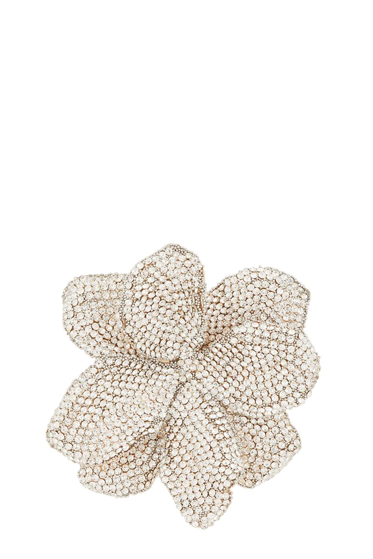 RHINESTONE FLOWER BROOCH