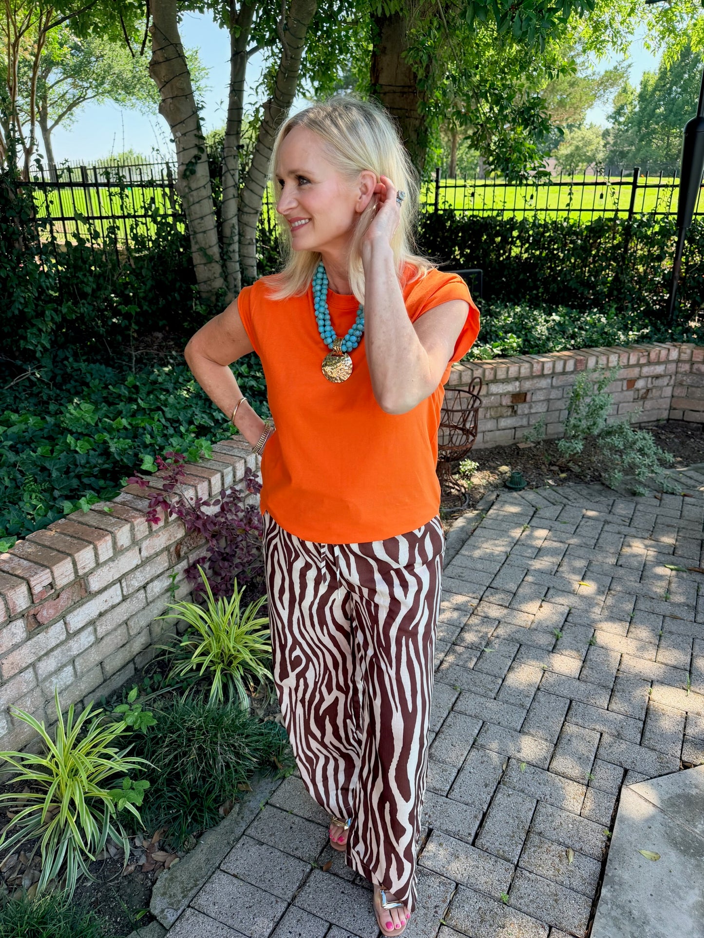 Sunburst Orange Everyday Tee