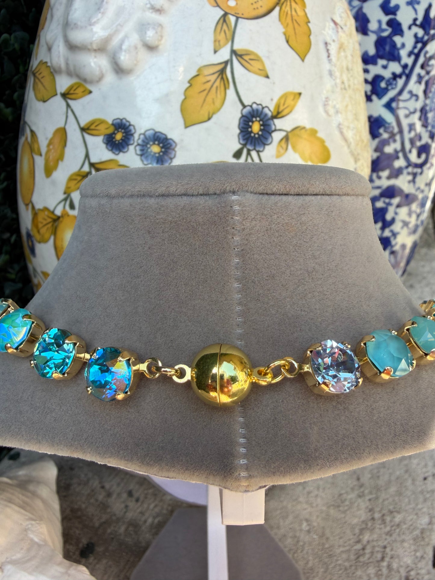 Brilliant Blue Magnetic Necklace