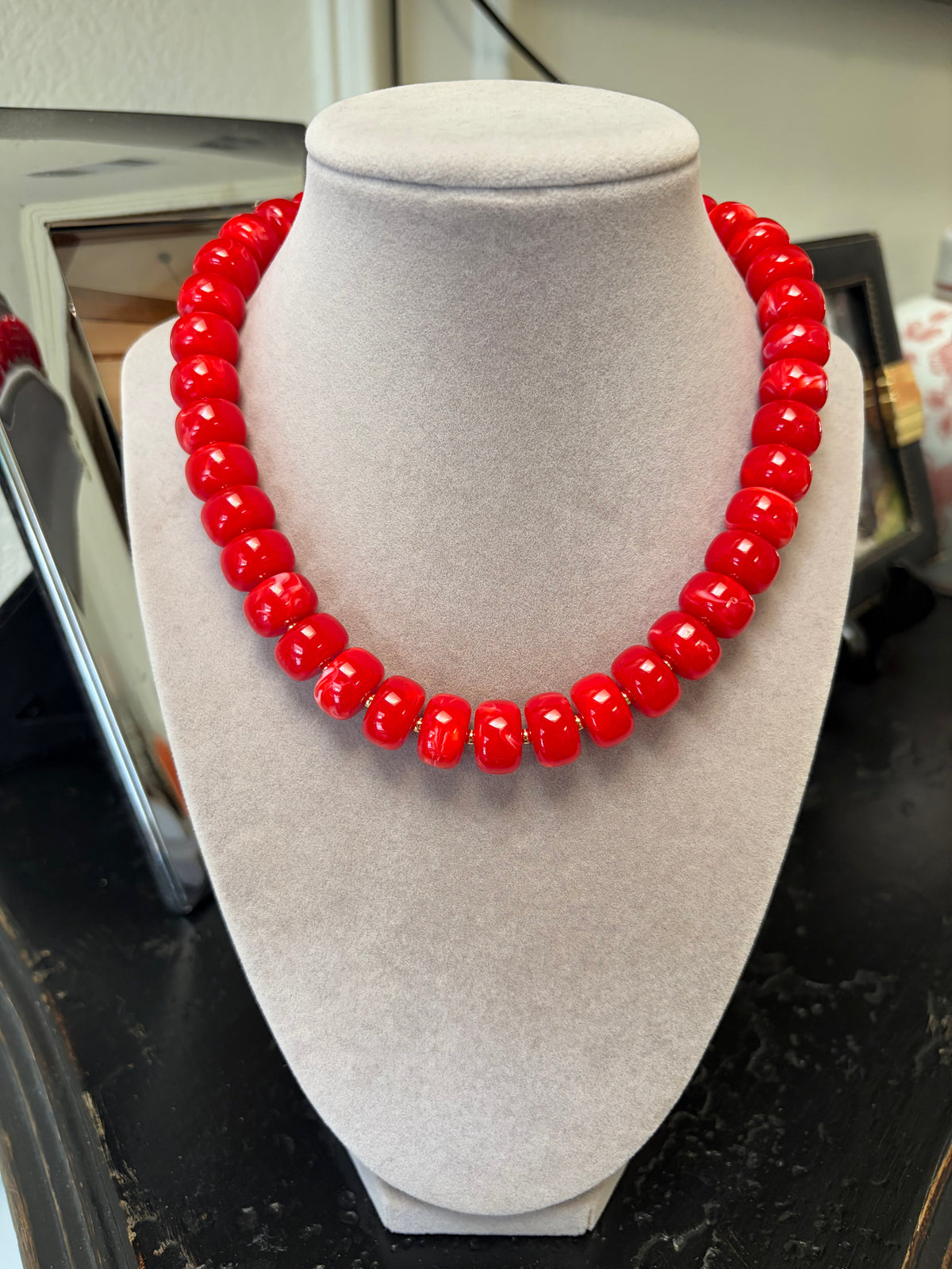 Sugarplum Necklace- Red