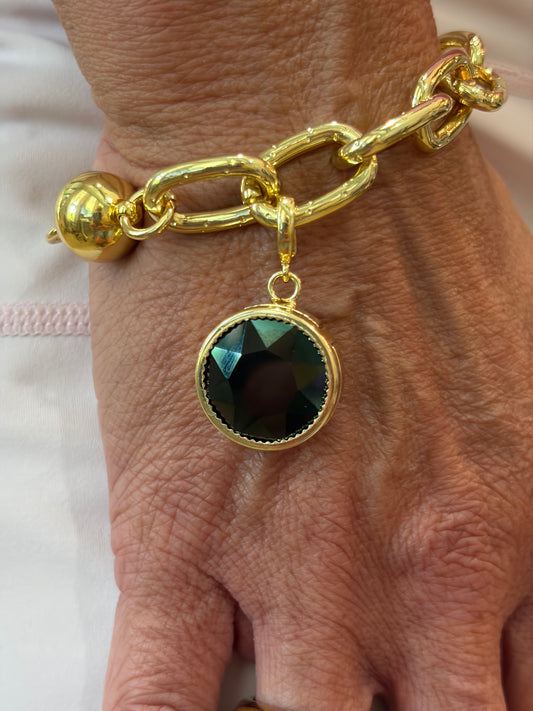 Black Gemstone Charm