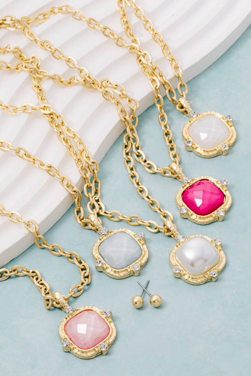Lila Facet Necklace