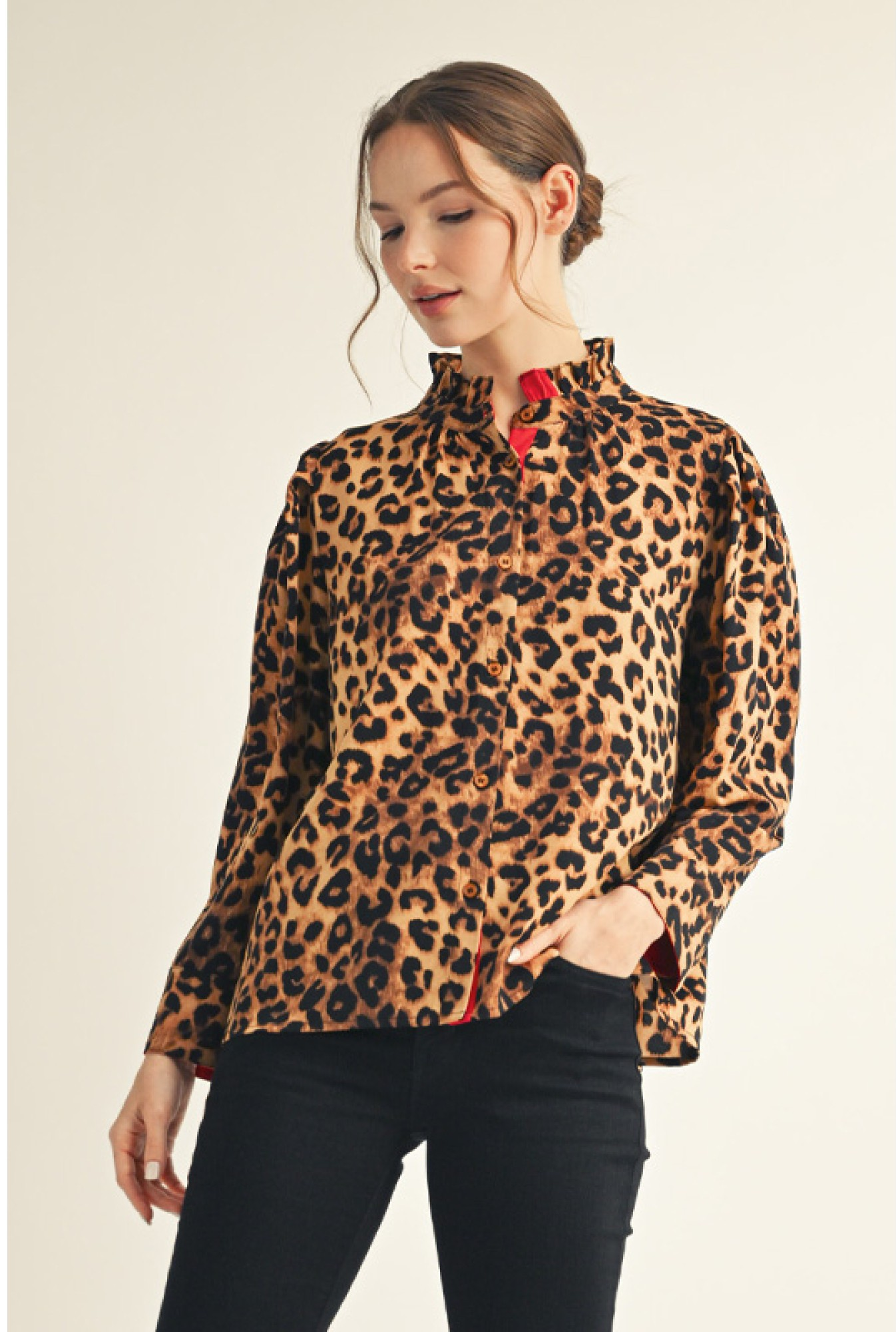 Allison Animal Print Blouse