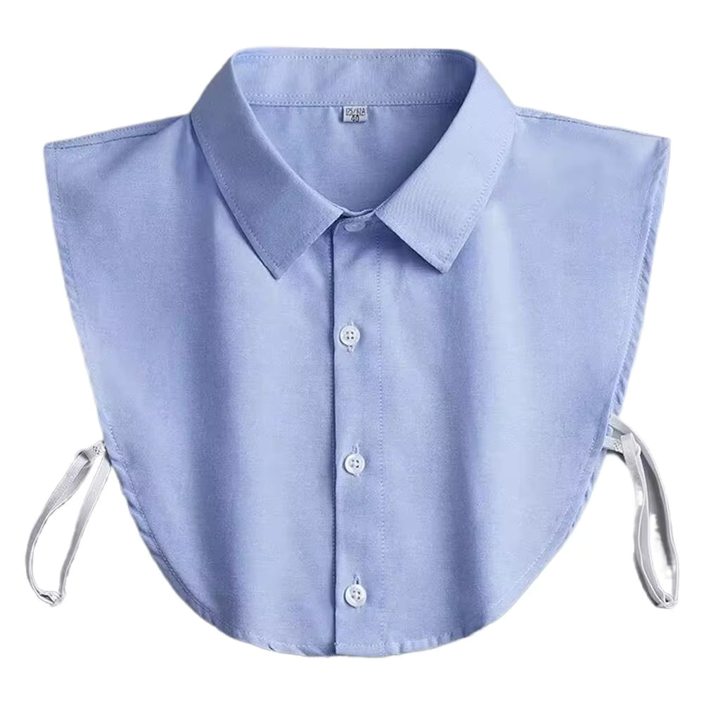 Blue Faux Collar