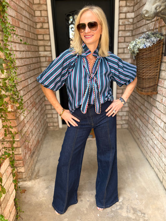 Ivy Lane Striped Blouse
