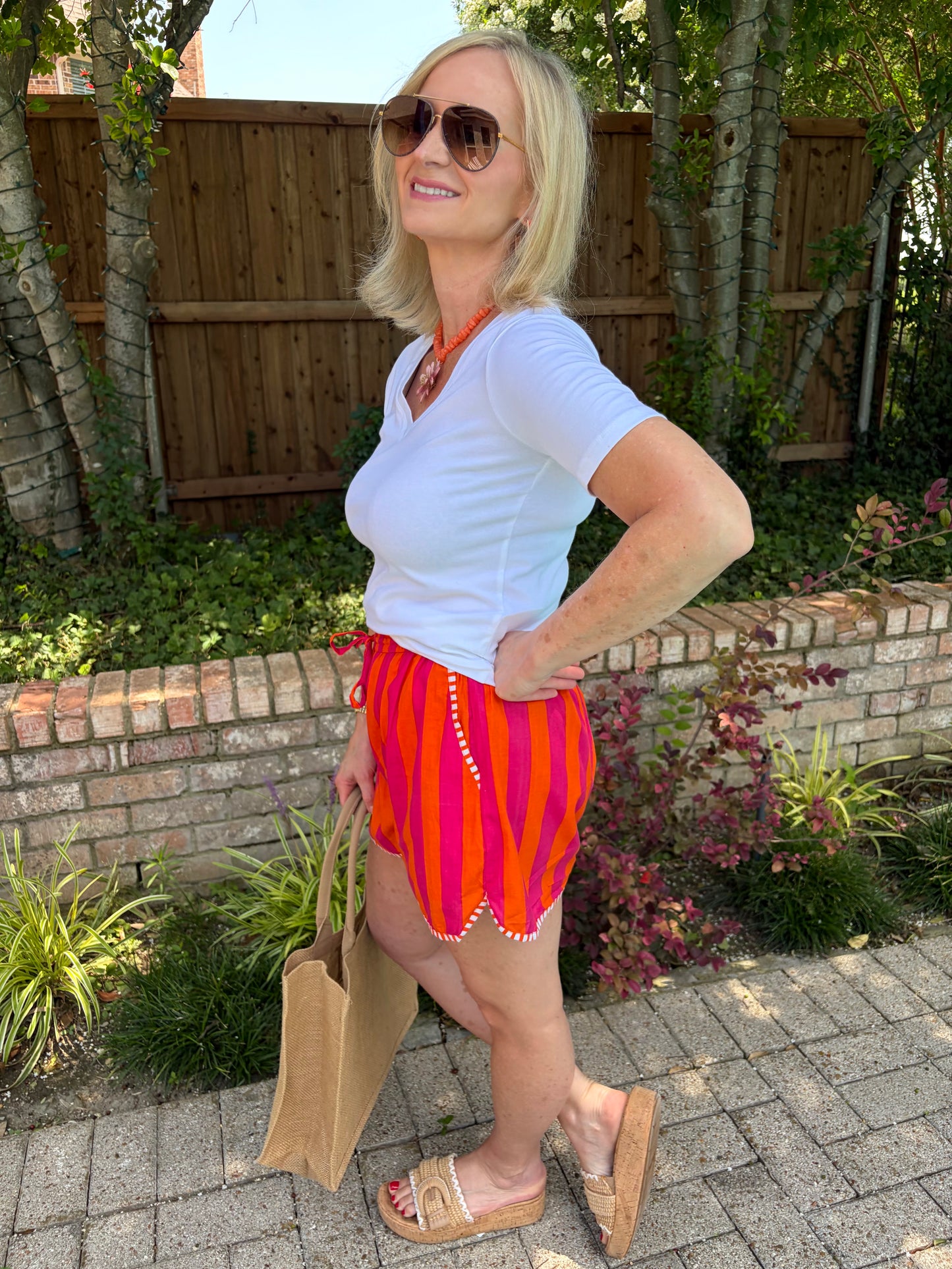Summer Sorbet Striped Shorts