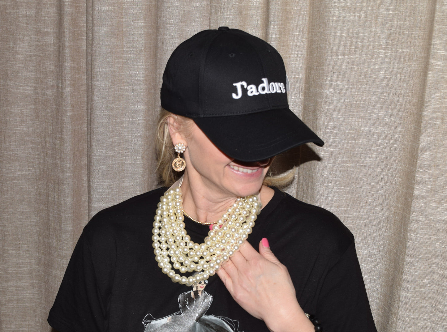 JADORE EMBROIDERY COTTON CAP