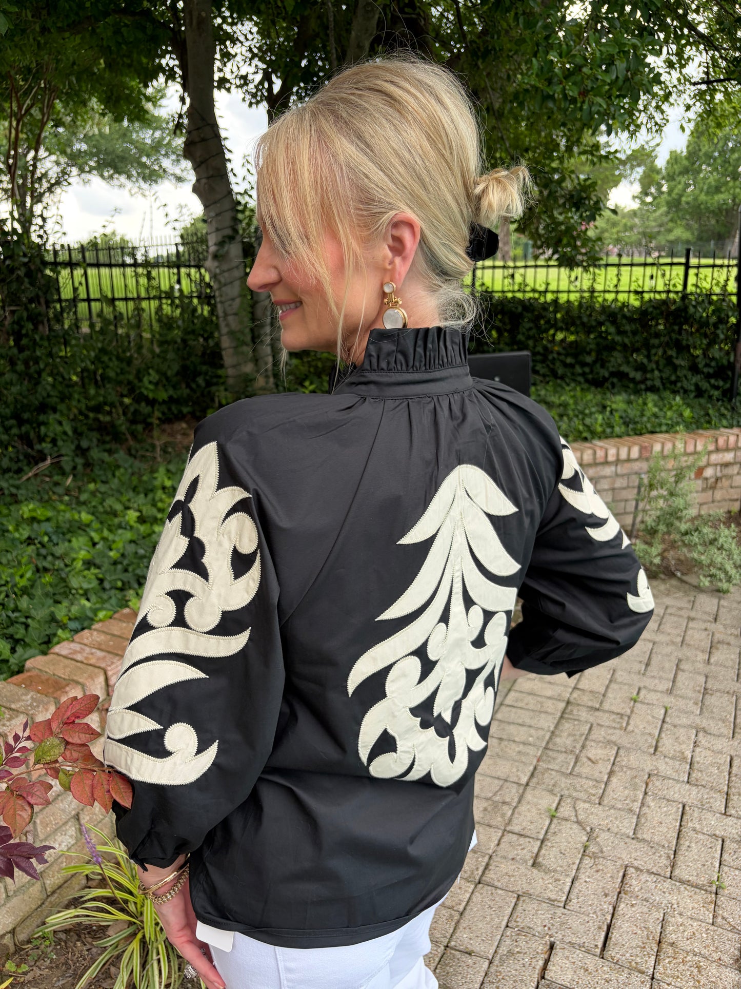 Isla Ivory Embroidery Blouse