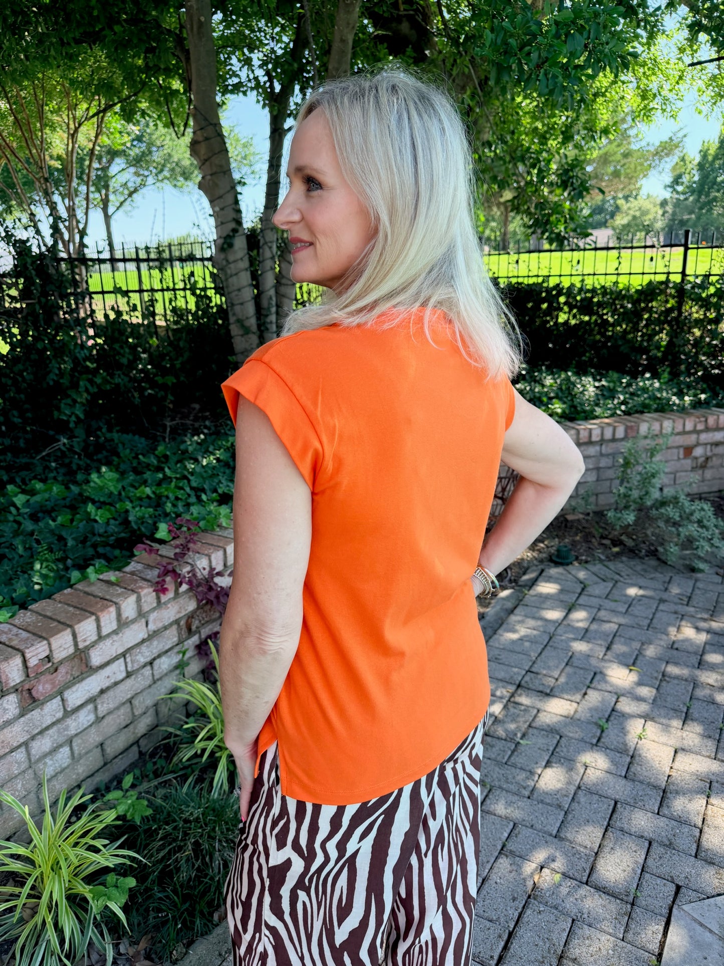 Sunburst Orange Everyday Tee