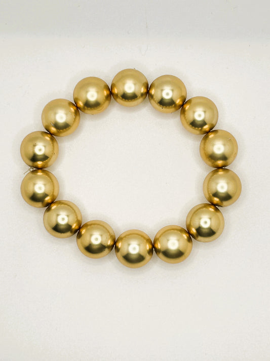 Gold Bead Bracelet