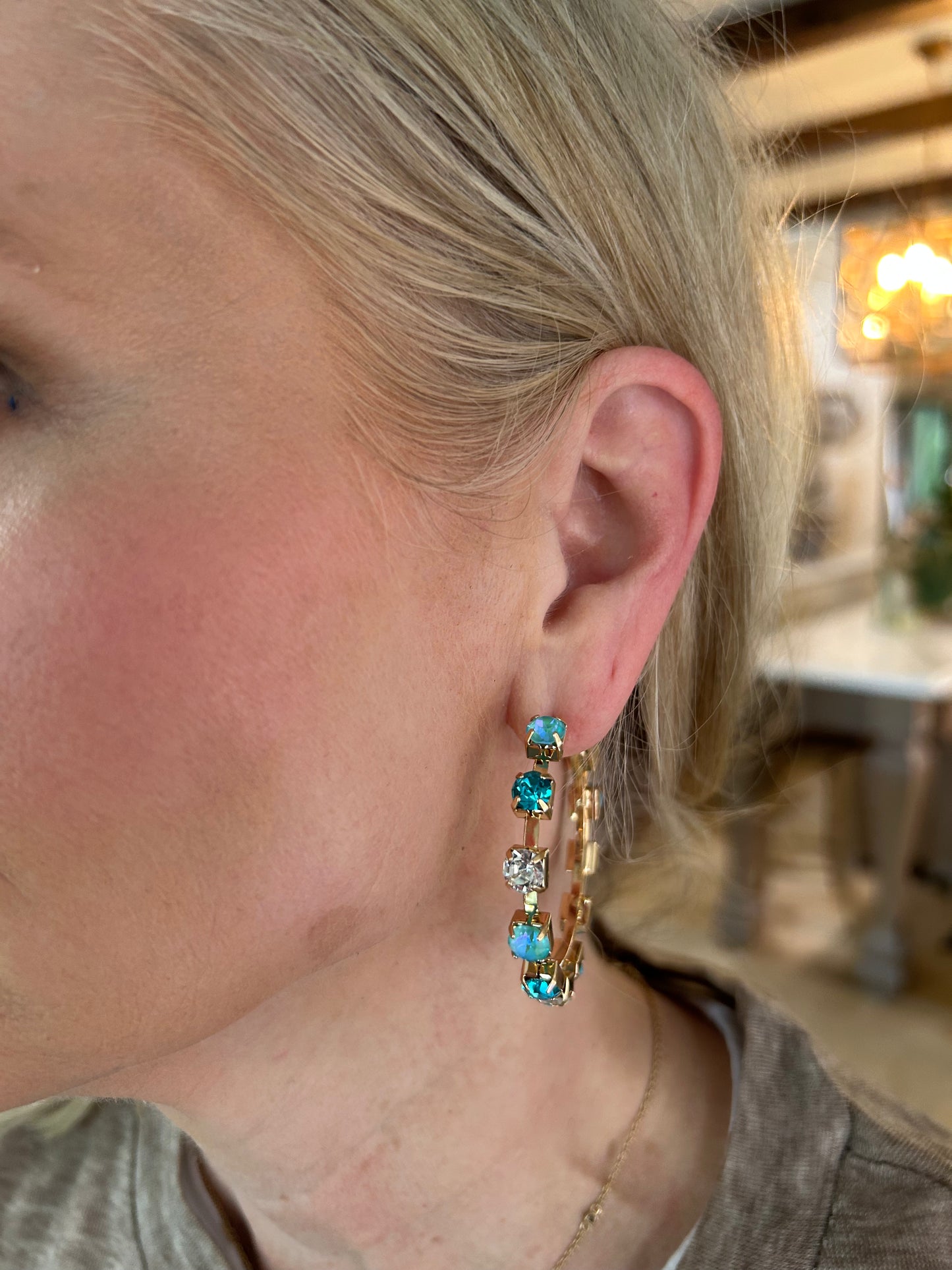 Mirage Rhinestone Earring