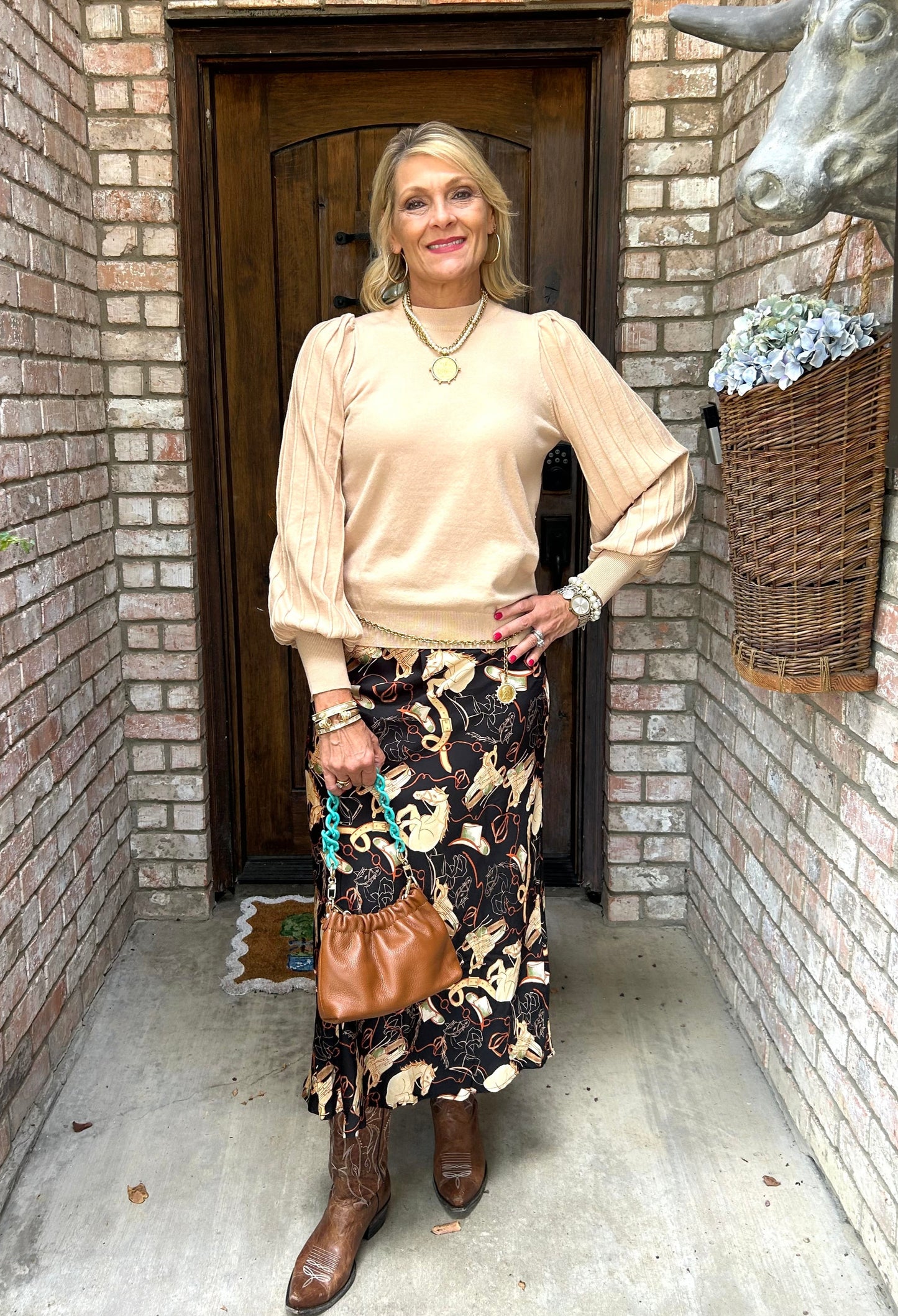 Silk and Saddle Skirt