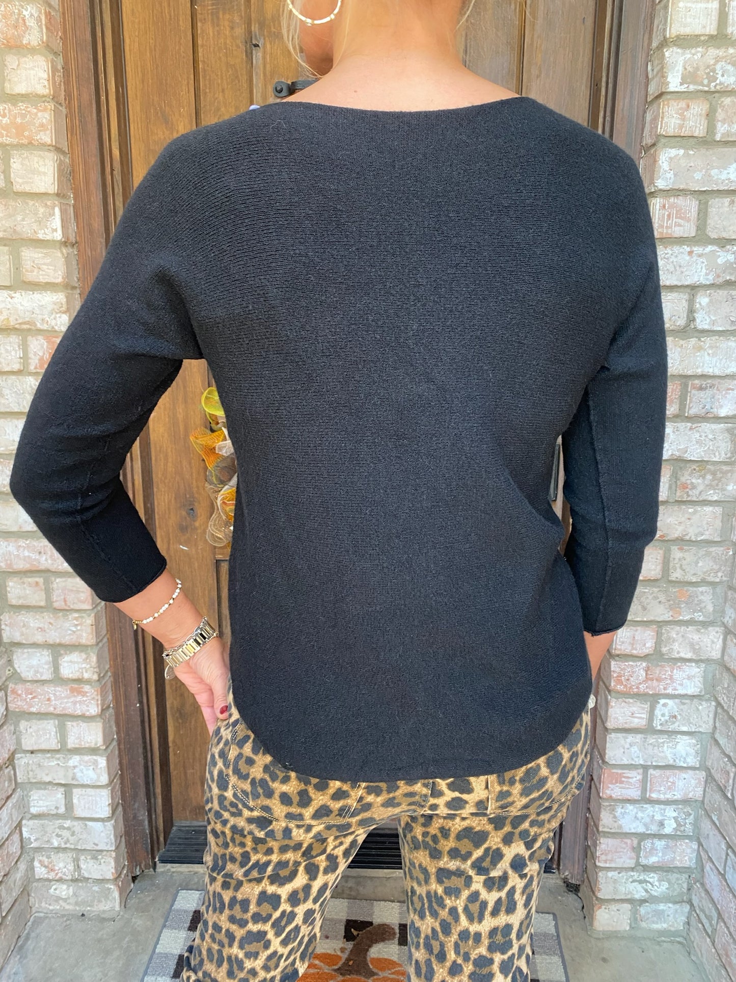 Soft Italian Sweater- Black