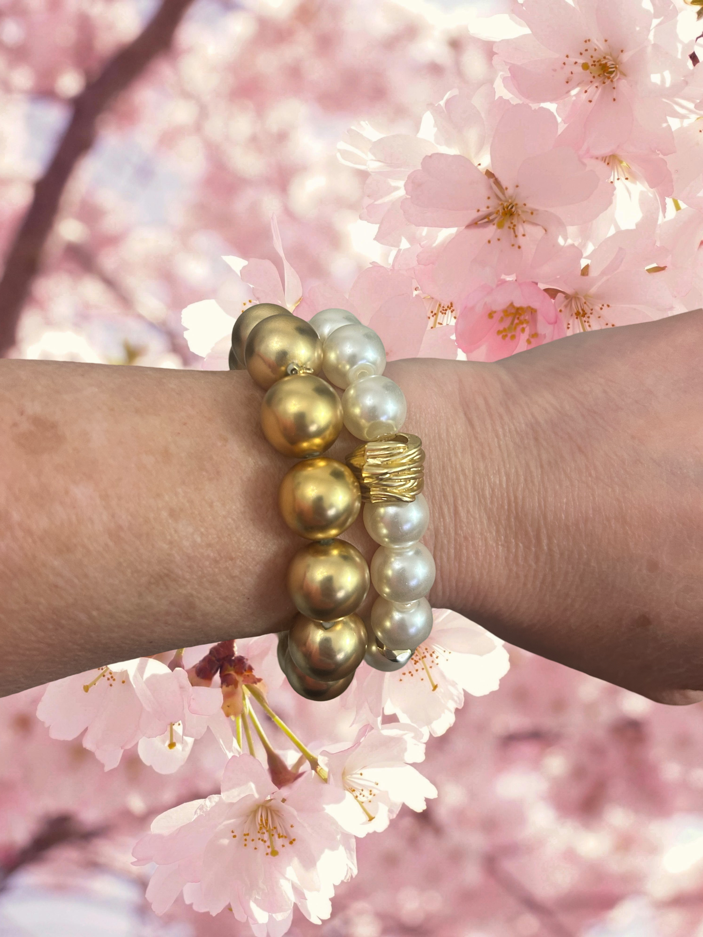 Gold Bead Bracelet