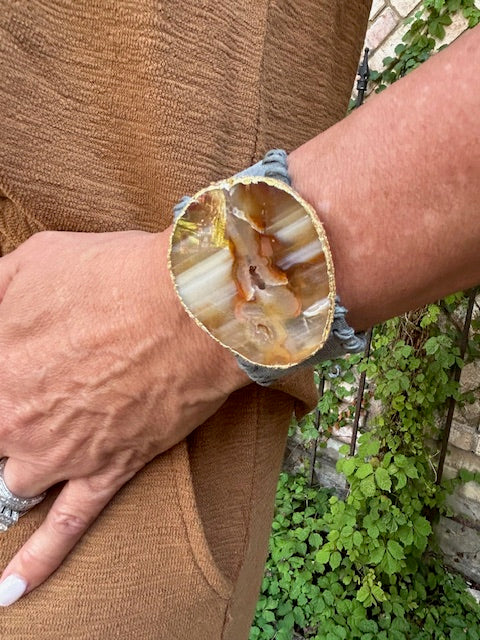Natural Stone Chambray Cuff