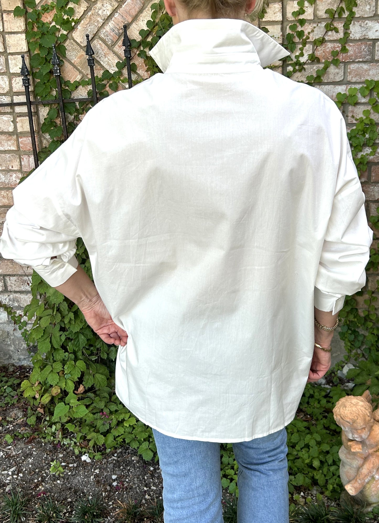 Buttoned in Paris Blouse