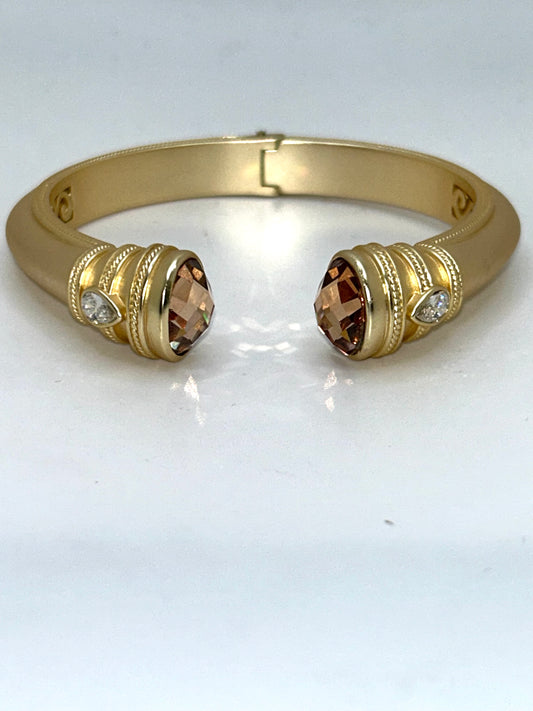 Champagne Brushed Gold Bangle