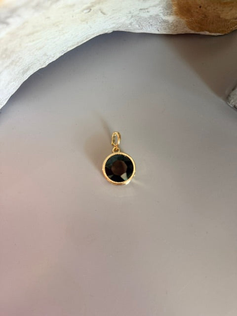 Black Gemstone Charm