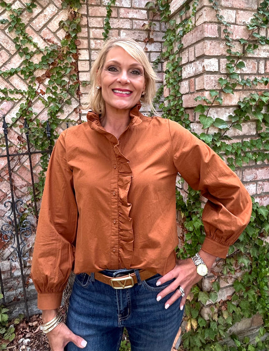 Calista Chestnut Blouse