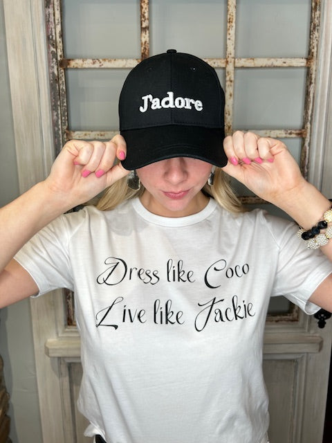 JADORE EMBROIDERY COTTON CAP