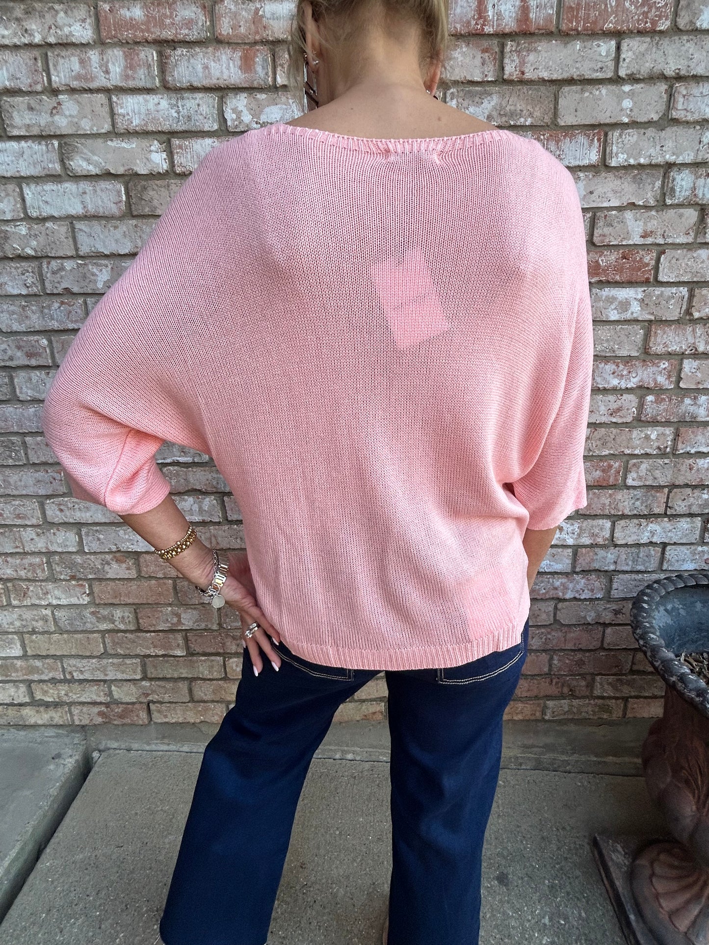 Summer Soft Italian Knit- Salmon