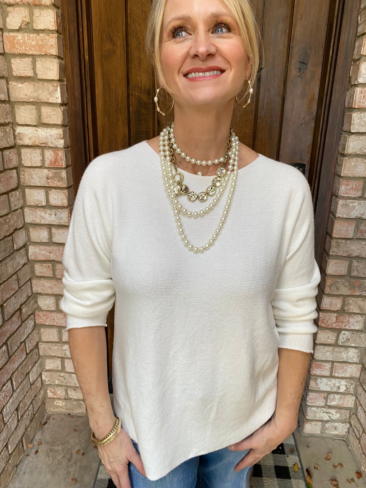 Soft Italian Sweater- Off White