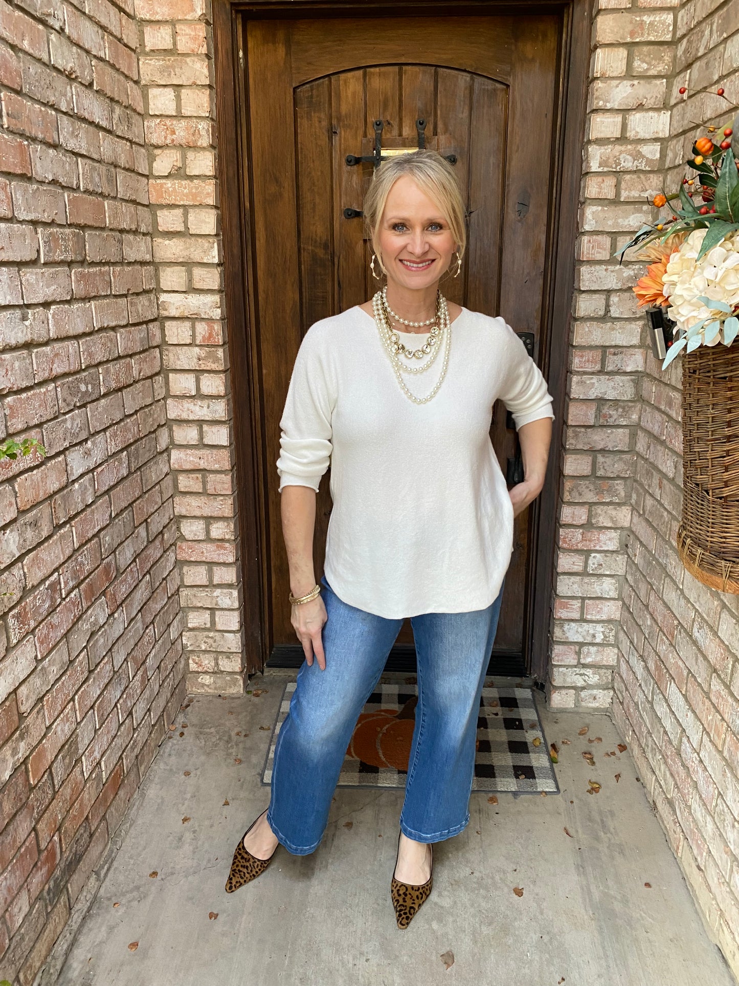 Soft Italian Sweater- Off White