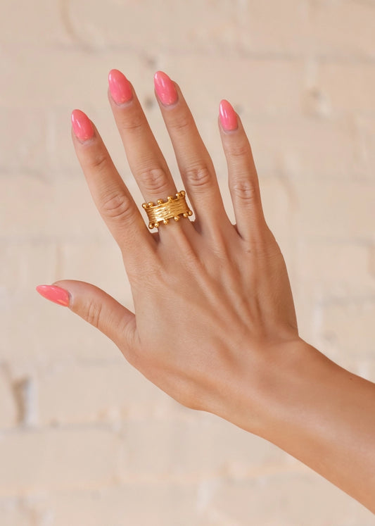 Gold Crown Ring