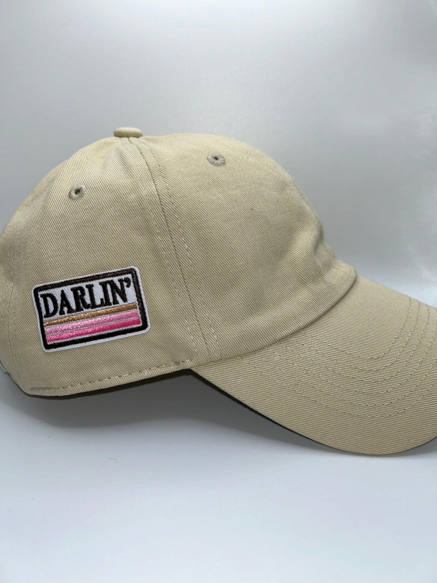 Cream Cap with Darlin" Side Design