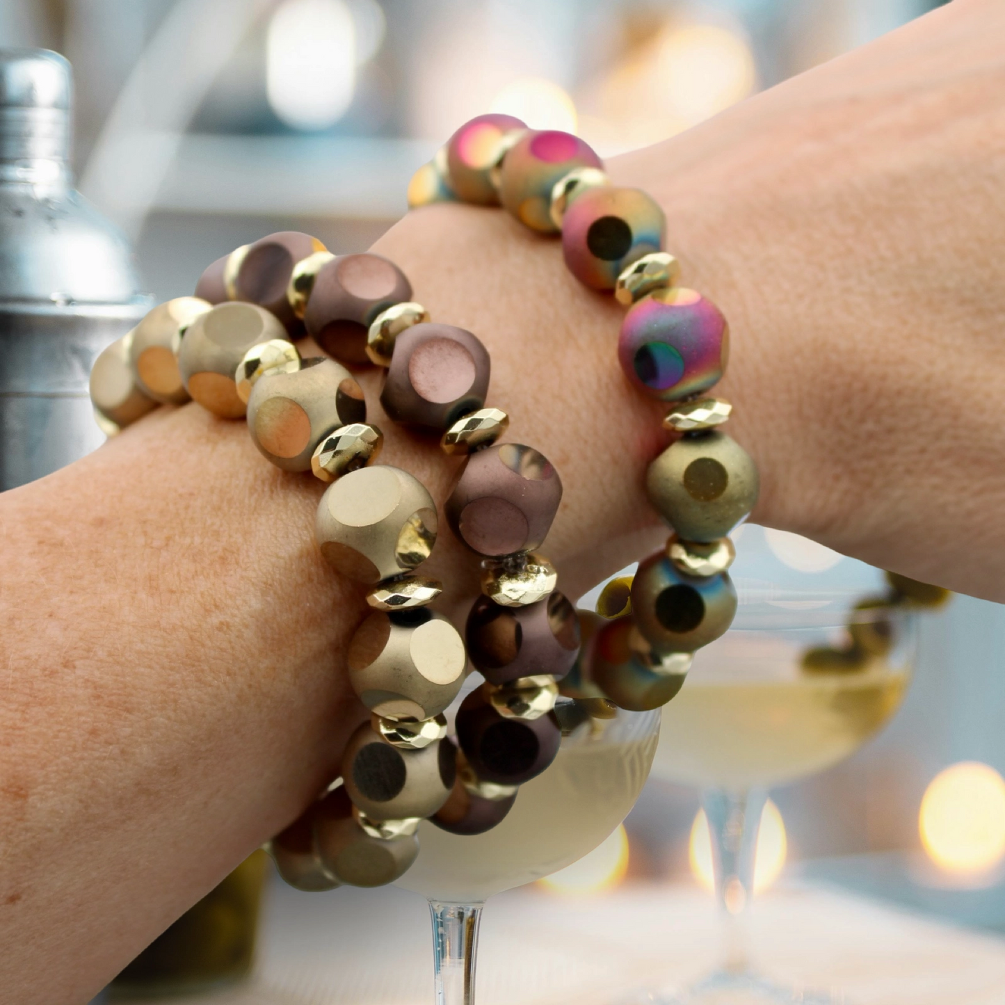 Sparkle Hour Bracelet, Espresso