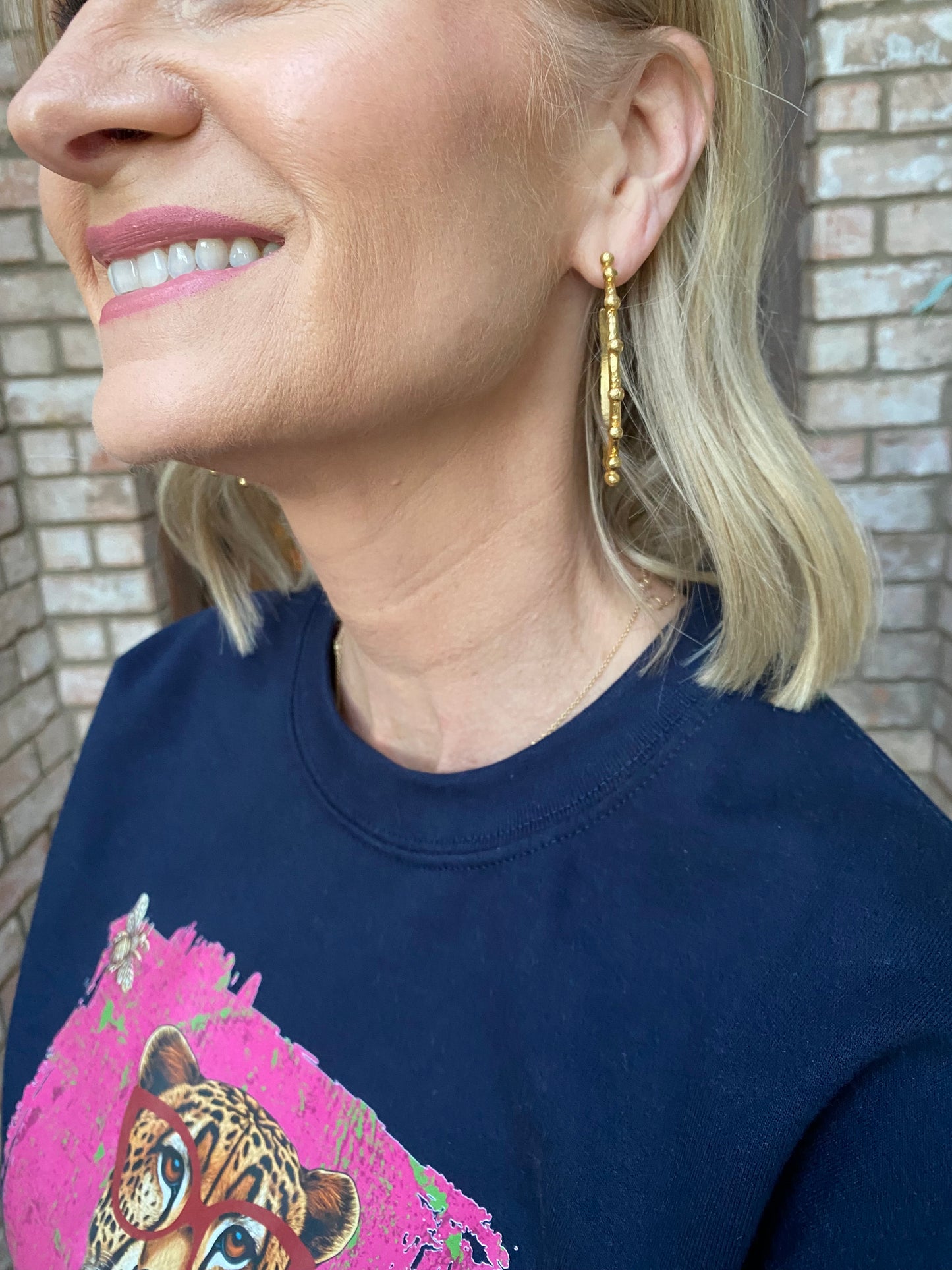 Goddess Gold Hoop Earring