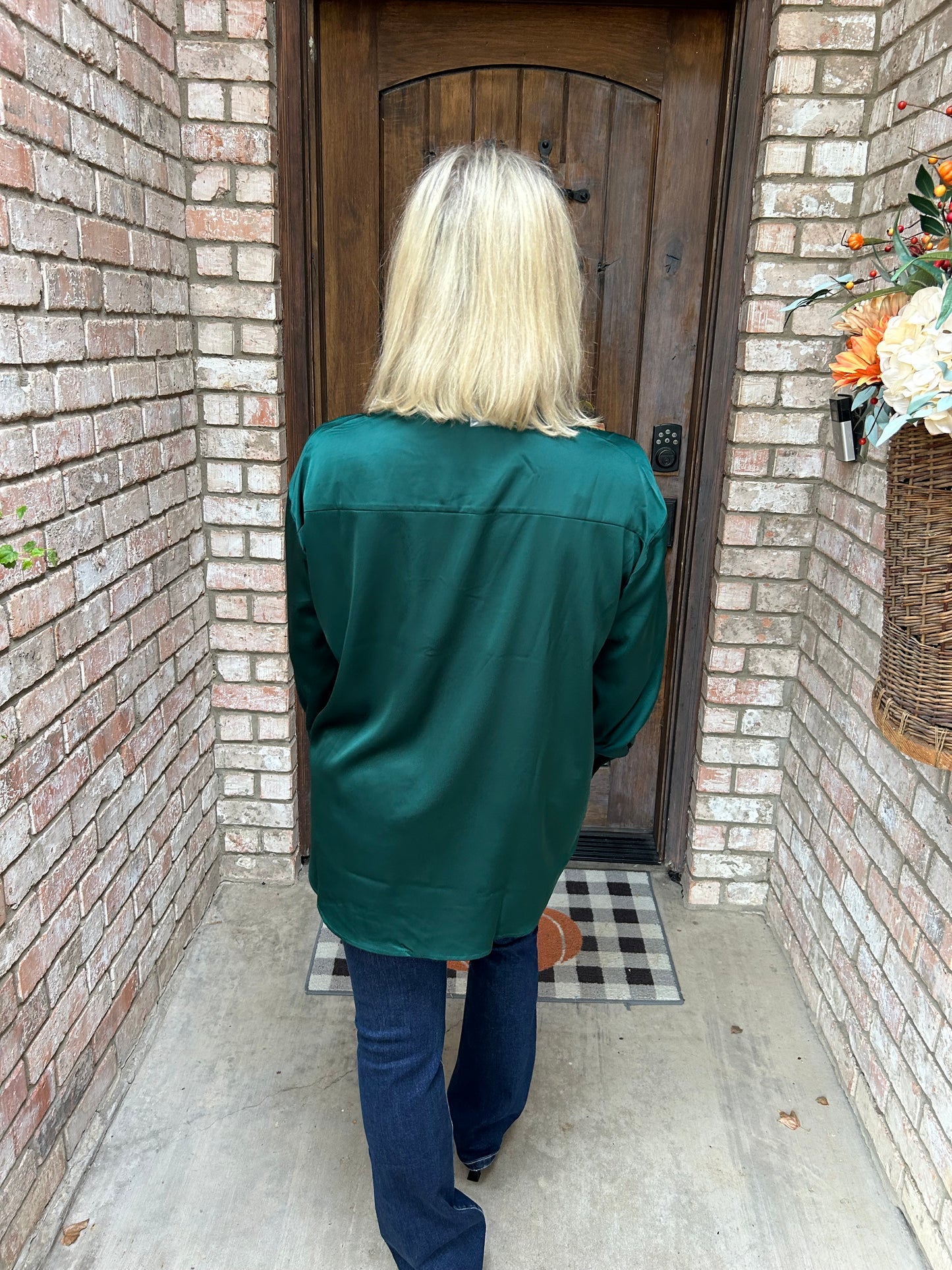 Emerald Elegance Blouse