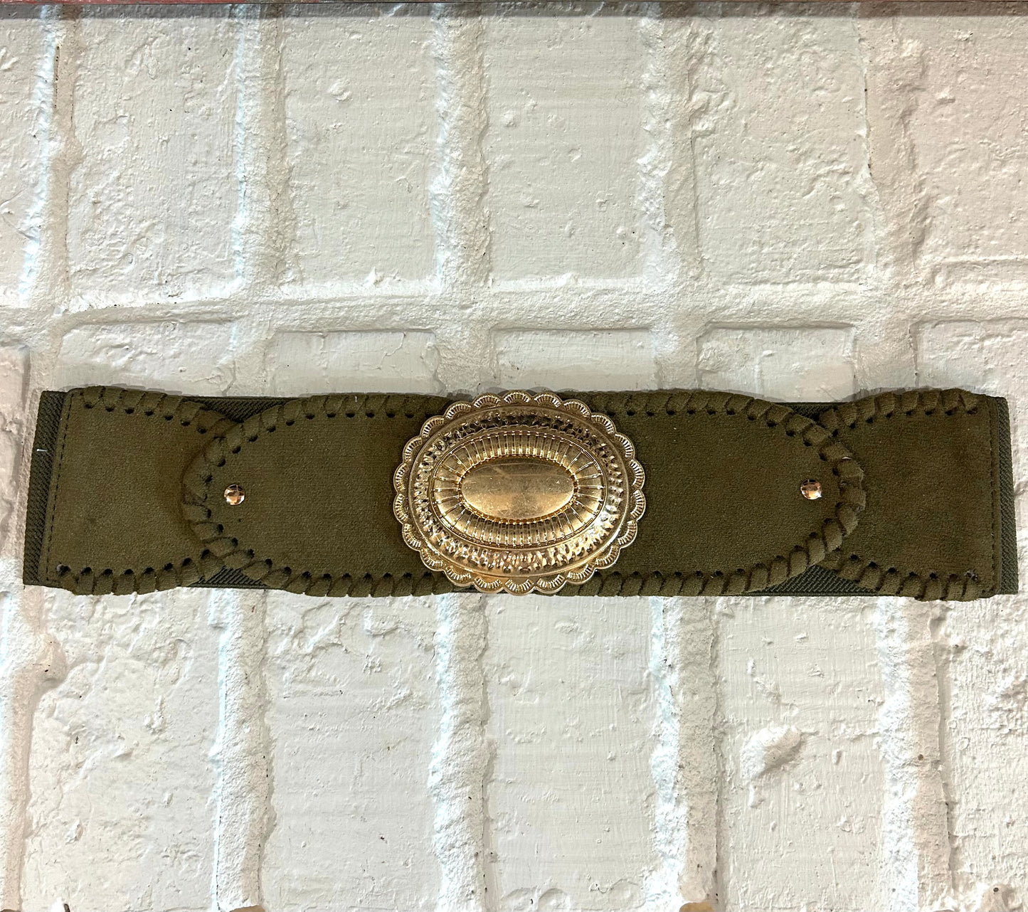 Green and Gold Conch Belt
