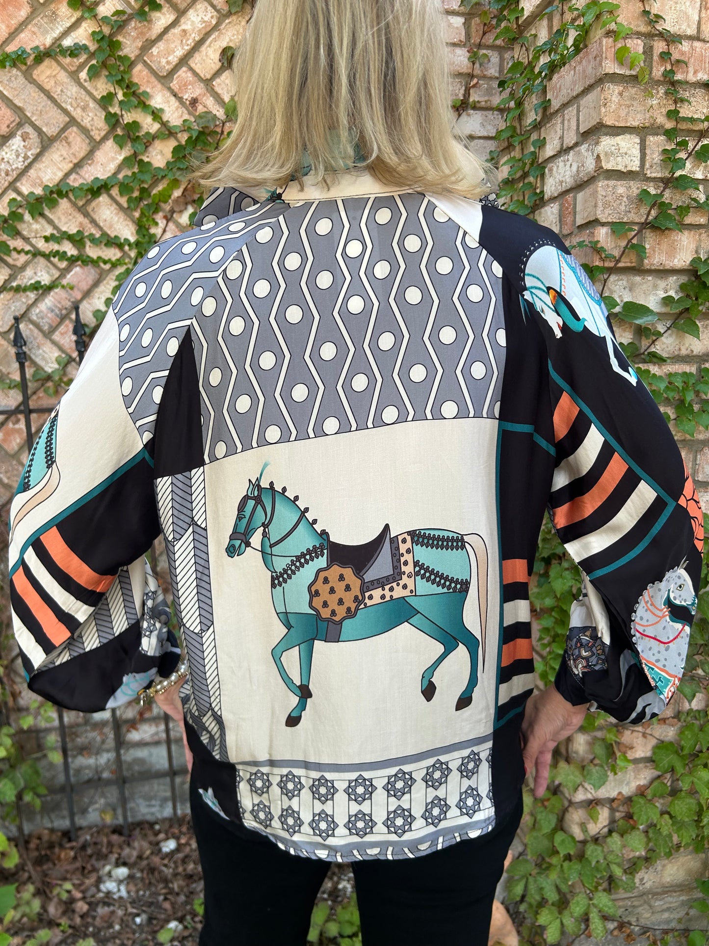 Silk Reigns Italian Blouse