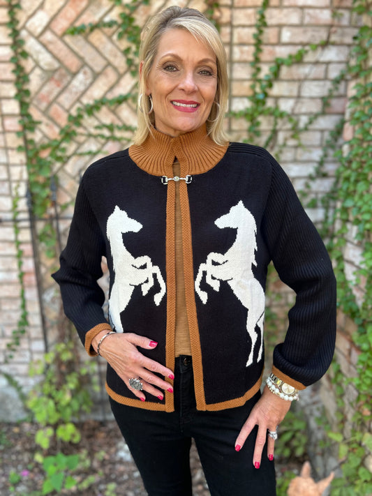 Horseplay Cardigan Sweater