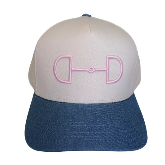 Pink and Cream Horse Bit Hat