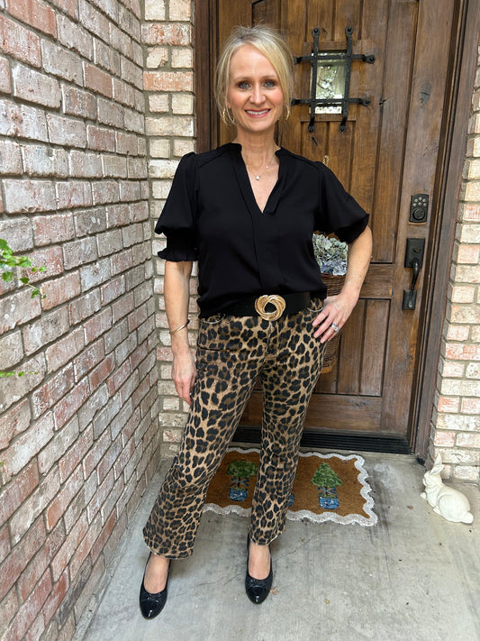 Lexi Leopard Denim