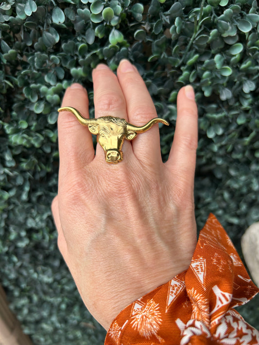 Texas Longhorn Ring