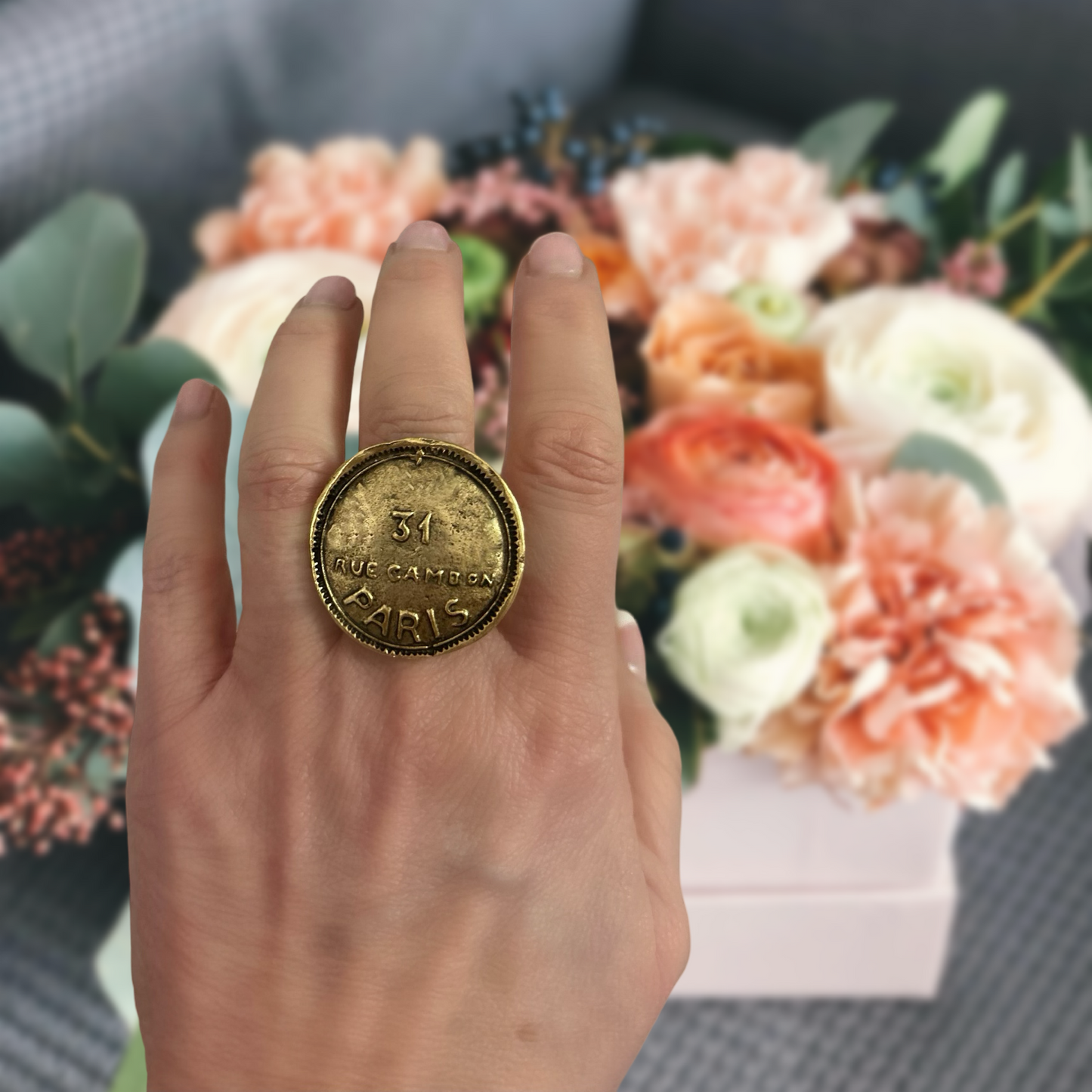 Coin French Paris Ring