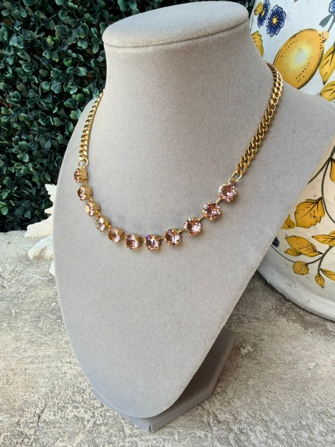 Tova Mini Oakland Custom Necklace- Blush Pink