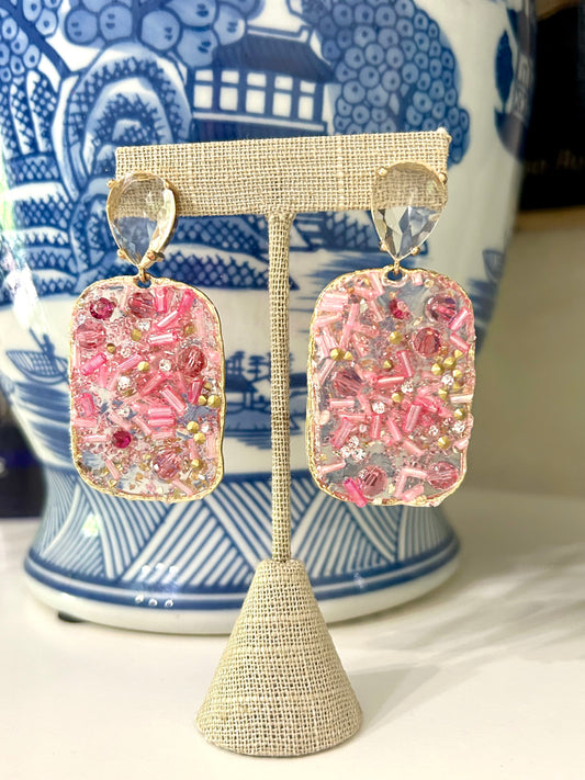 Pink Sparkle Earring