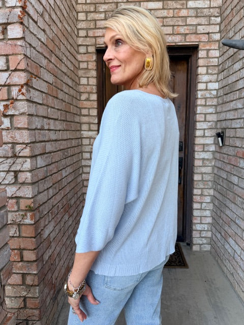 Summer Soft Italian Knit- Powder Blue