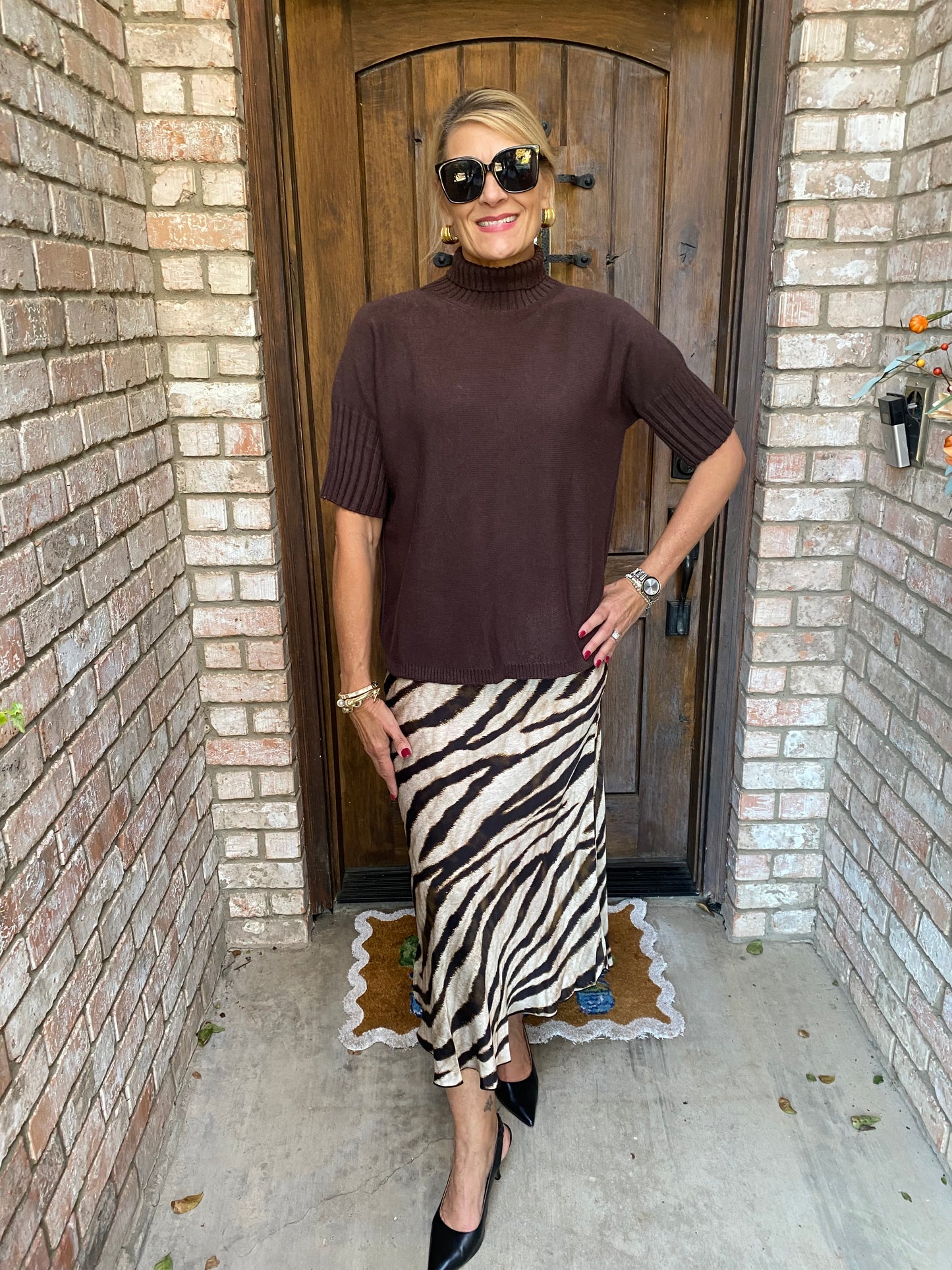 Tiger Print Skirt