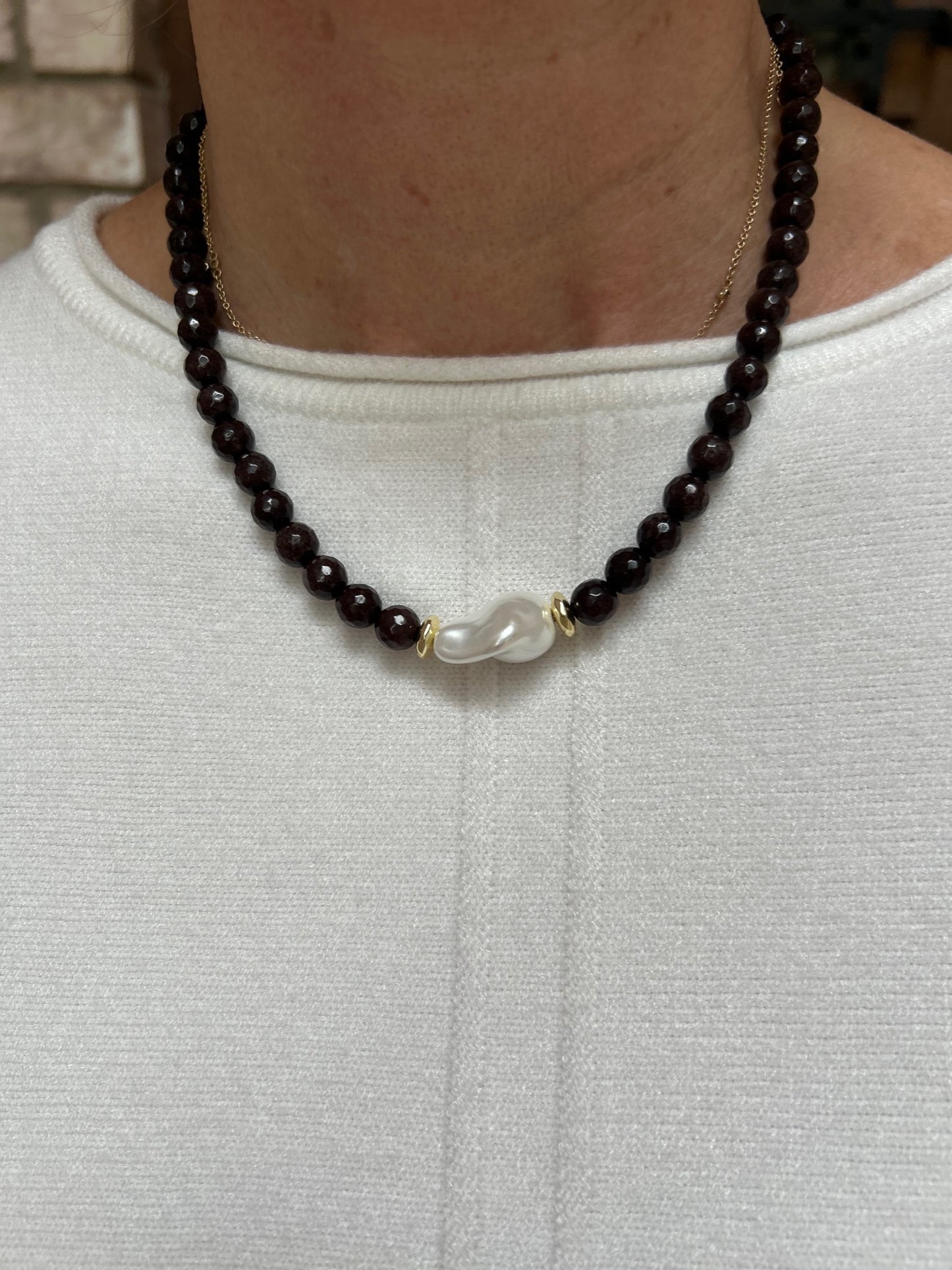 Cocoa & Cream Necklace