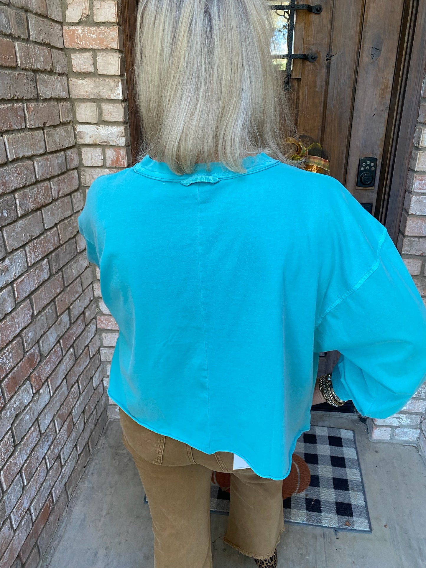 Turquoise Twist Top