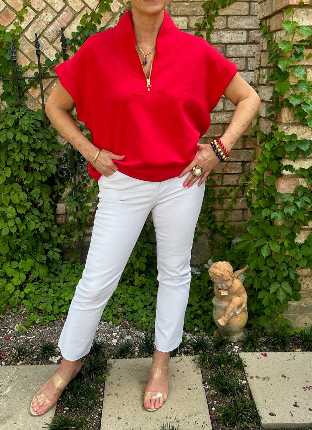 Whitney White Cropped Jean