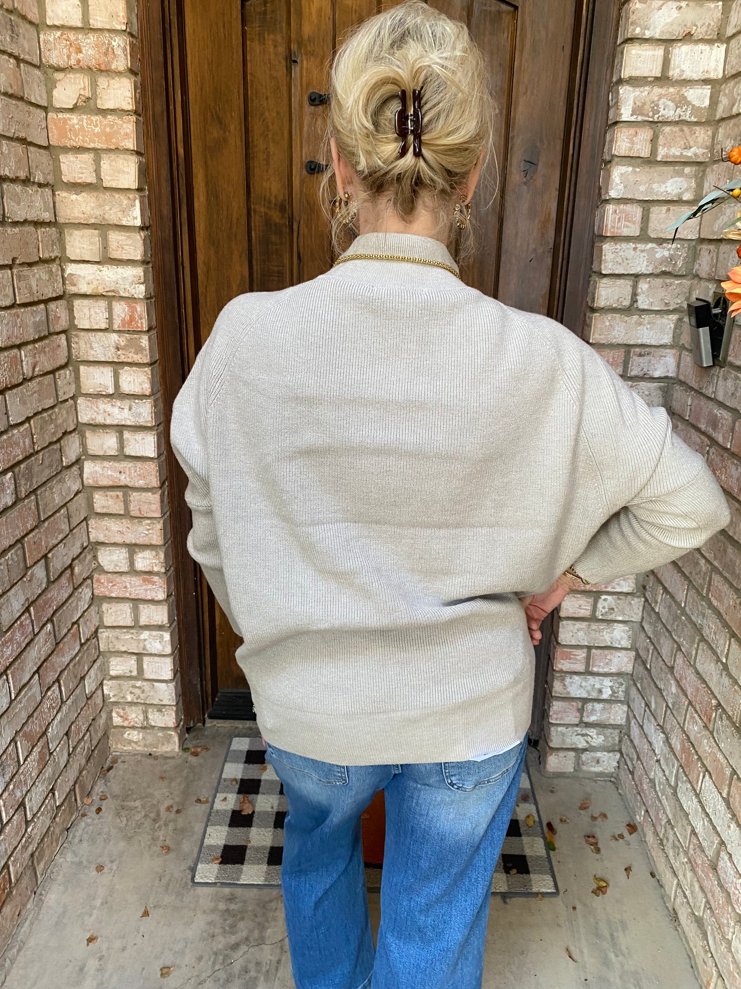 Macy Mock Neck Sweater